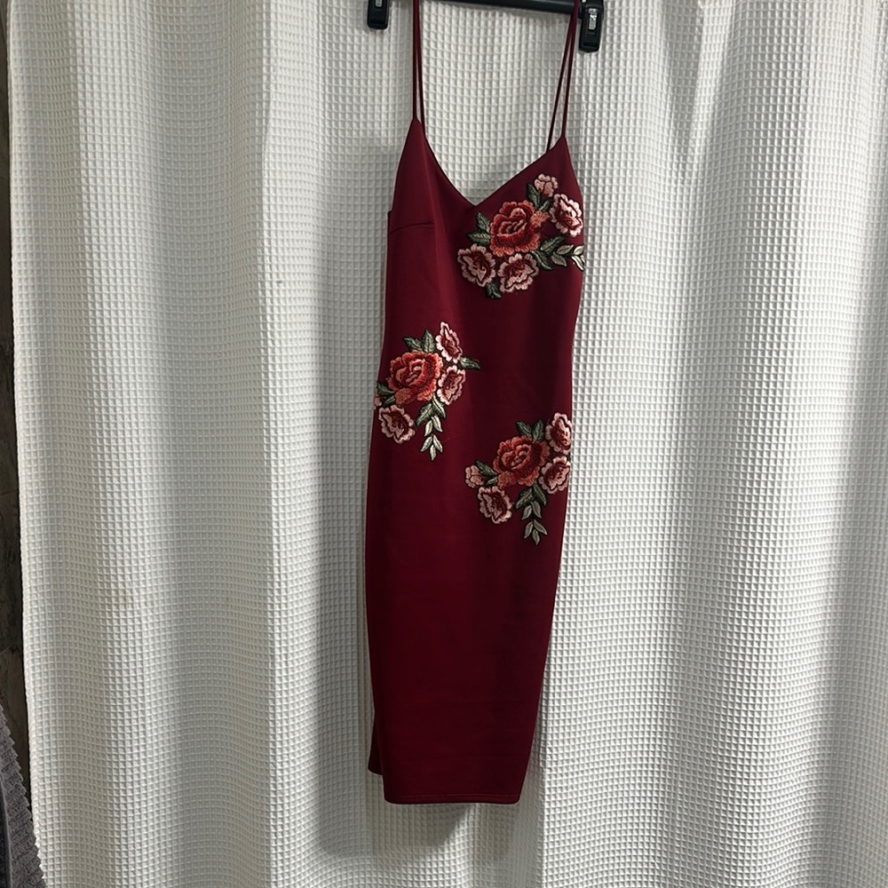 Elegant Floral Embroidered Dress